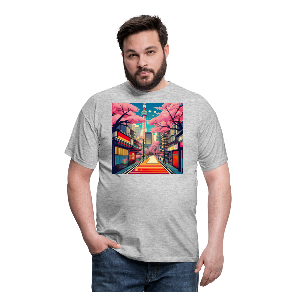 T-Shirt Japan "Tokyo" - Grau meliert
