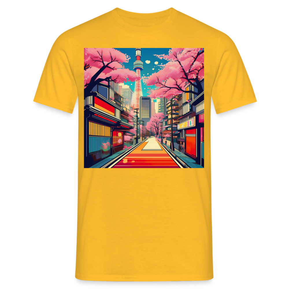 T-Shirt Japan "Tokyo" - Gelb