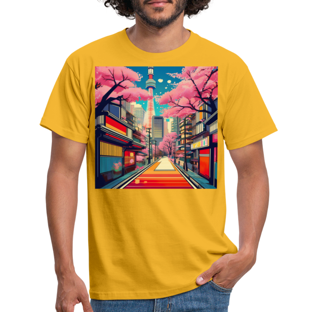 T-Shirt Japan "Tokyo" - Gelb
