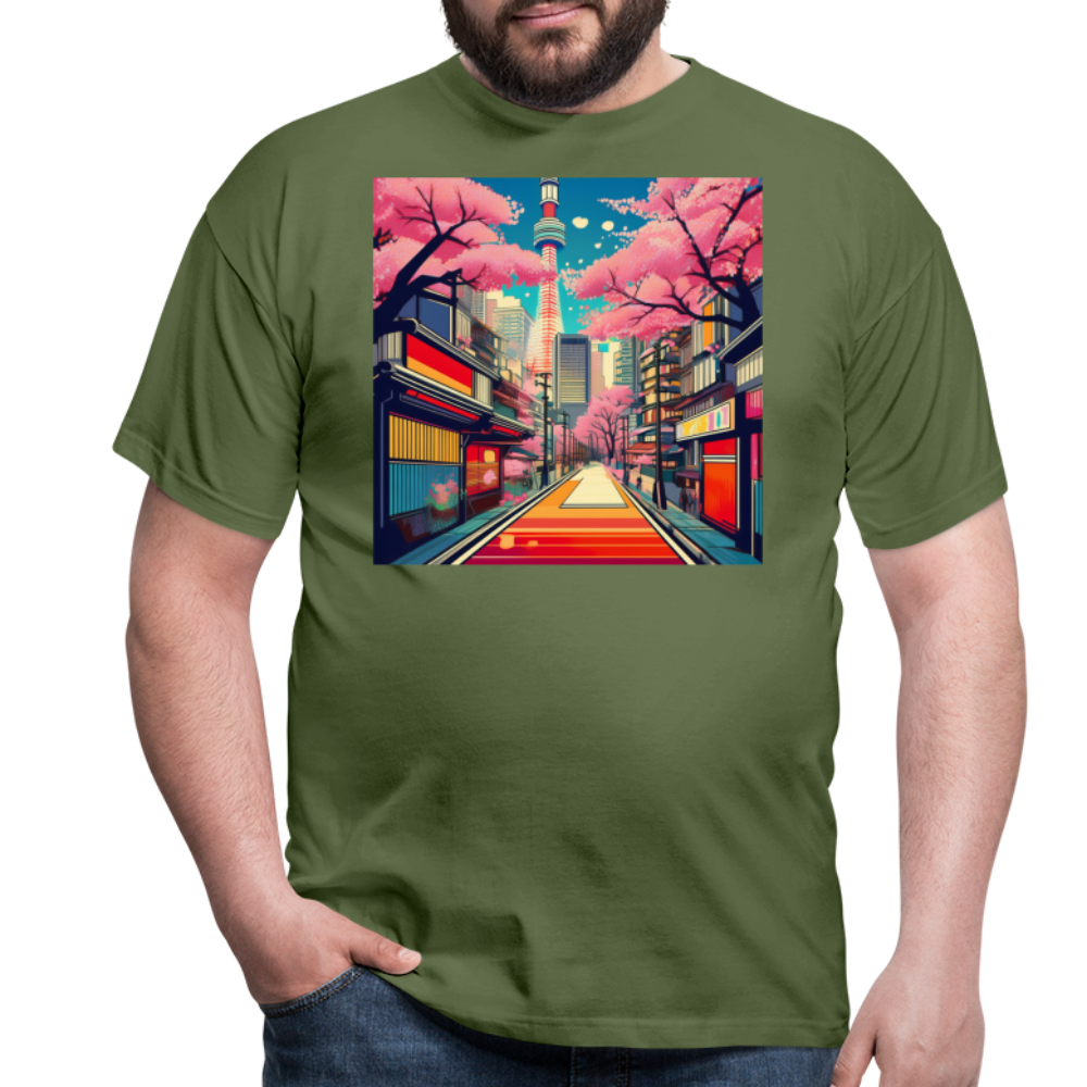 T-Shirt Japan "Tokyo" - Militärgrün