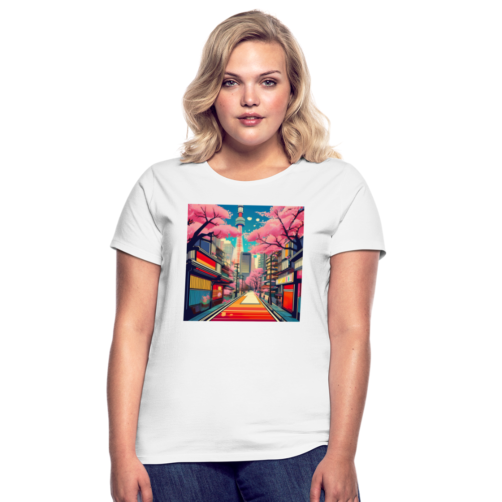T-Shirt Ladies Japan "Fuji" - Weiß