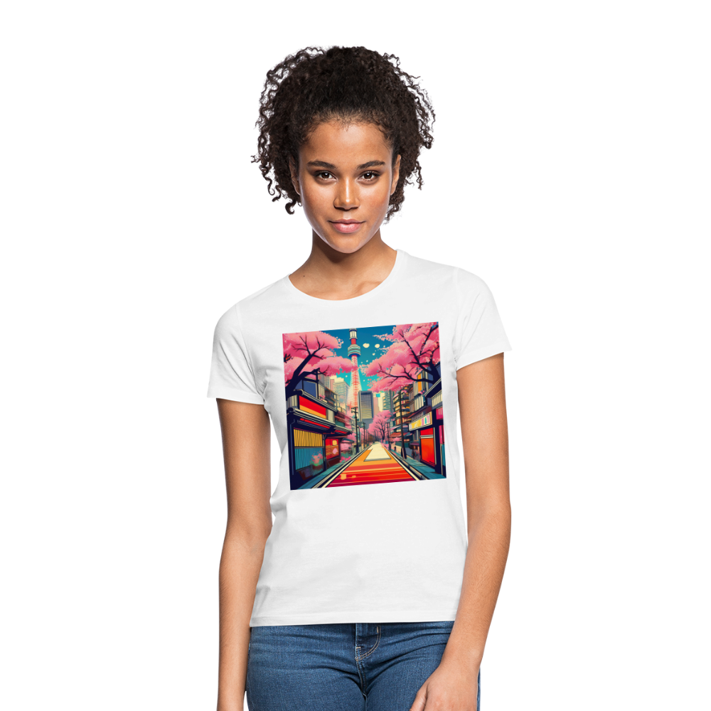 T-Shirt Ladies Japan "Fuji" - Weiß