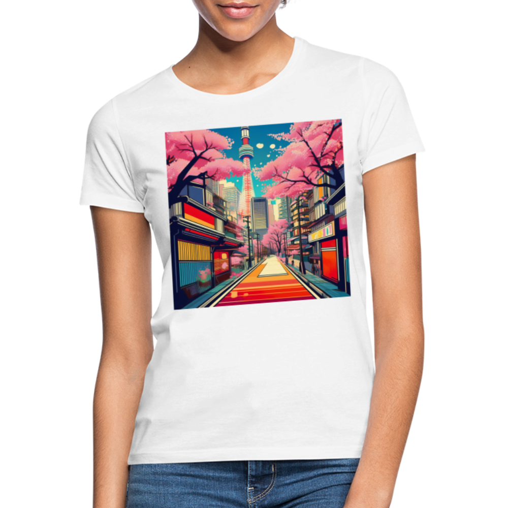 T-Shirt Ladies Japan "Fuji" - Weiß