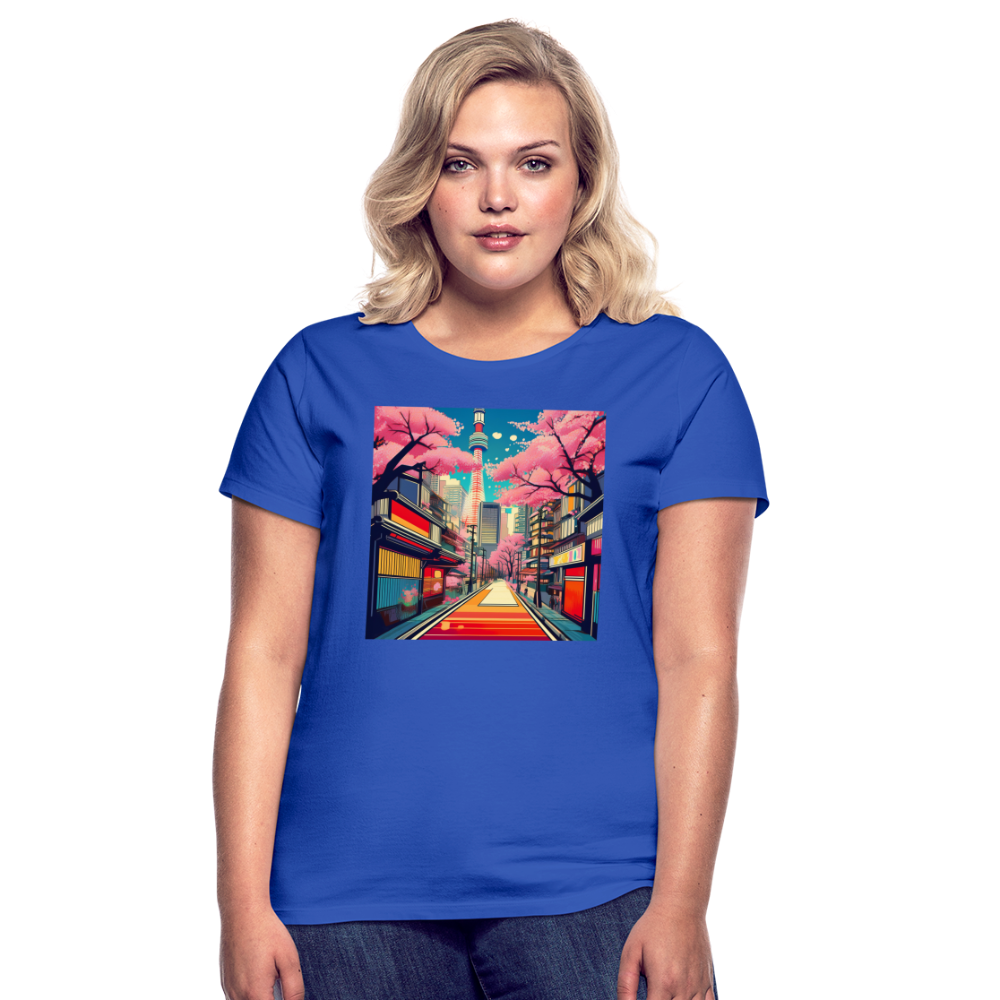 T-Shirt Ladies Japan "Fuji" - Royalblau