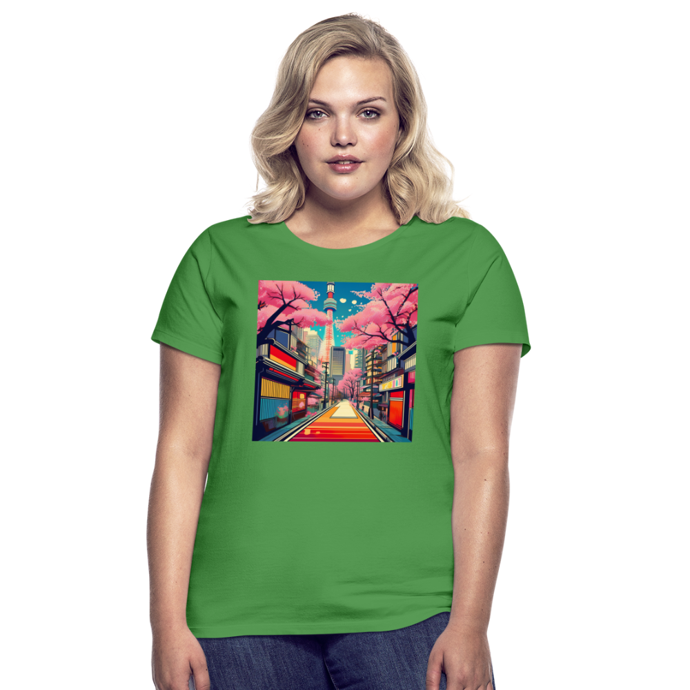 T-Shirt Ladies Japan "Fuji" - Kelly Green