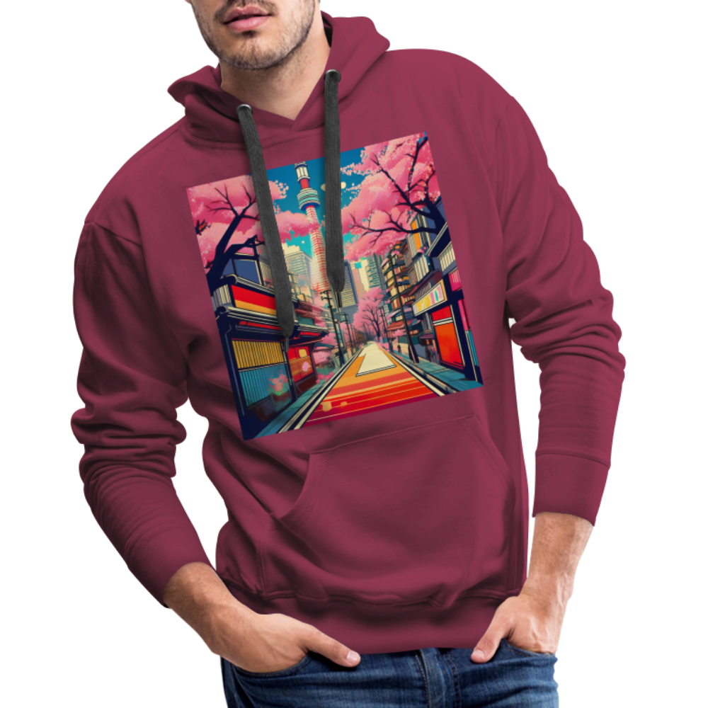 Hoodie Japan "Tokyo" - Bordeaux
