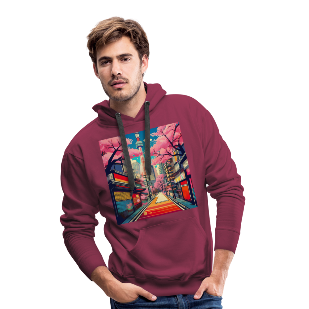 Hoodie Japan "Tokyo" - Bordeaux