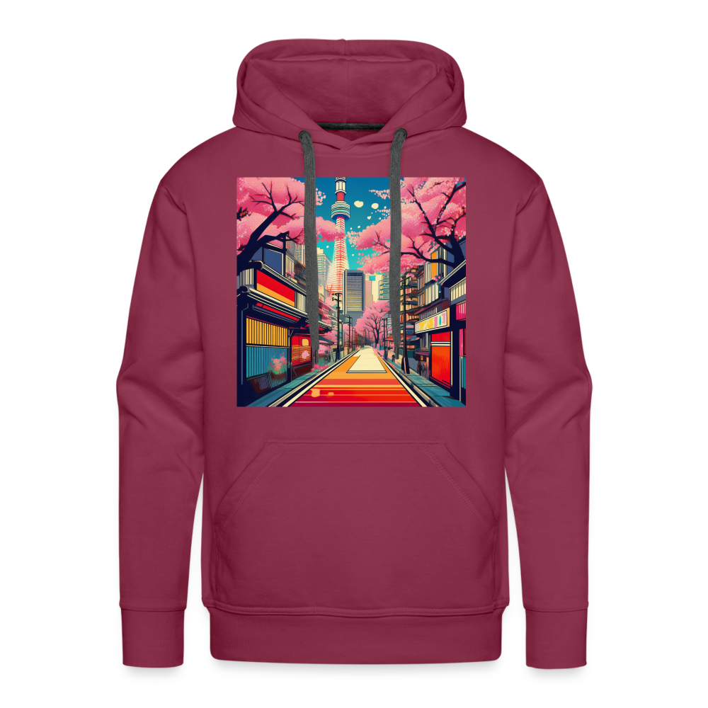 Hoodie Japan "Tokyo" - Bordeaux