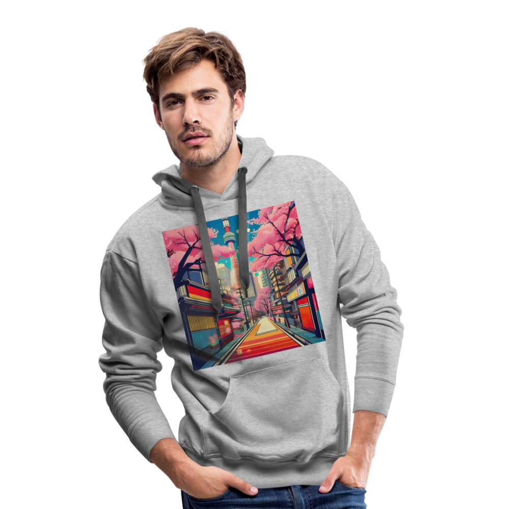 Hoodie Japan "Tokyo" - Grau meliert