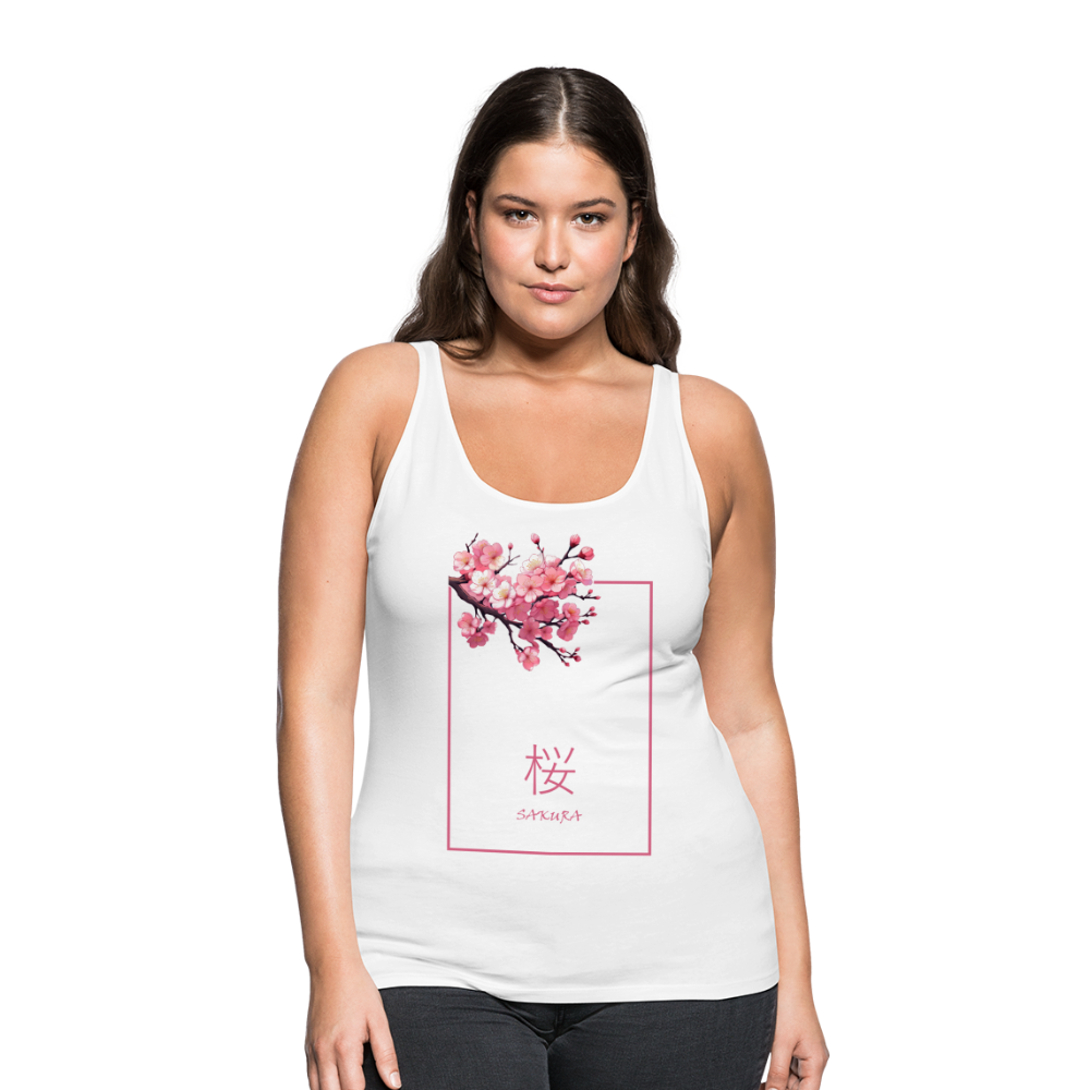 Tanktop Ladies Japan "Sakura" - Weiß