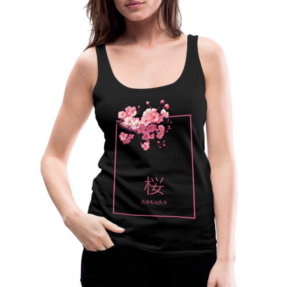 Tanktop Ladies Japan "Sakura" - Schwarz