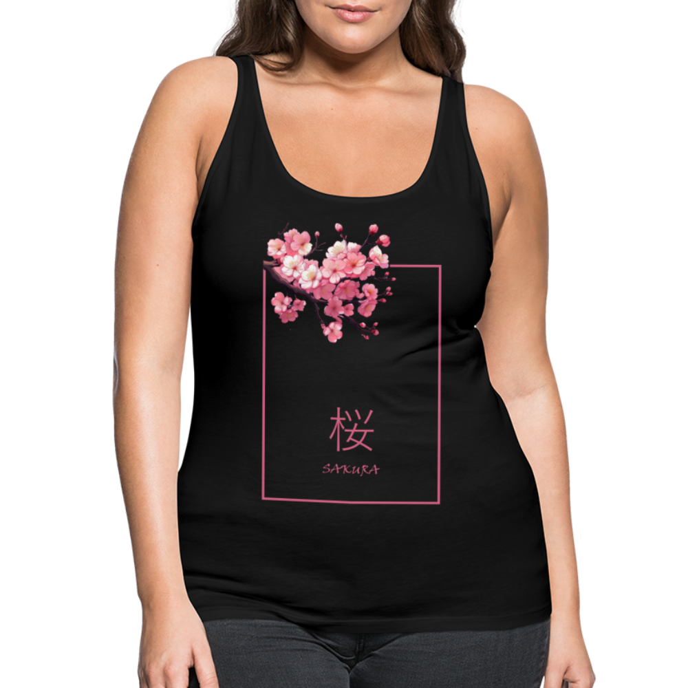 Tanktop Ladies Japan "Sakura" - Schwarz