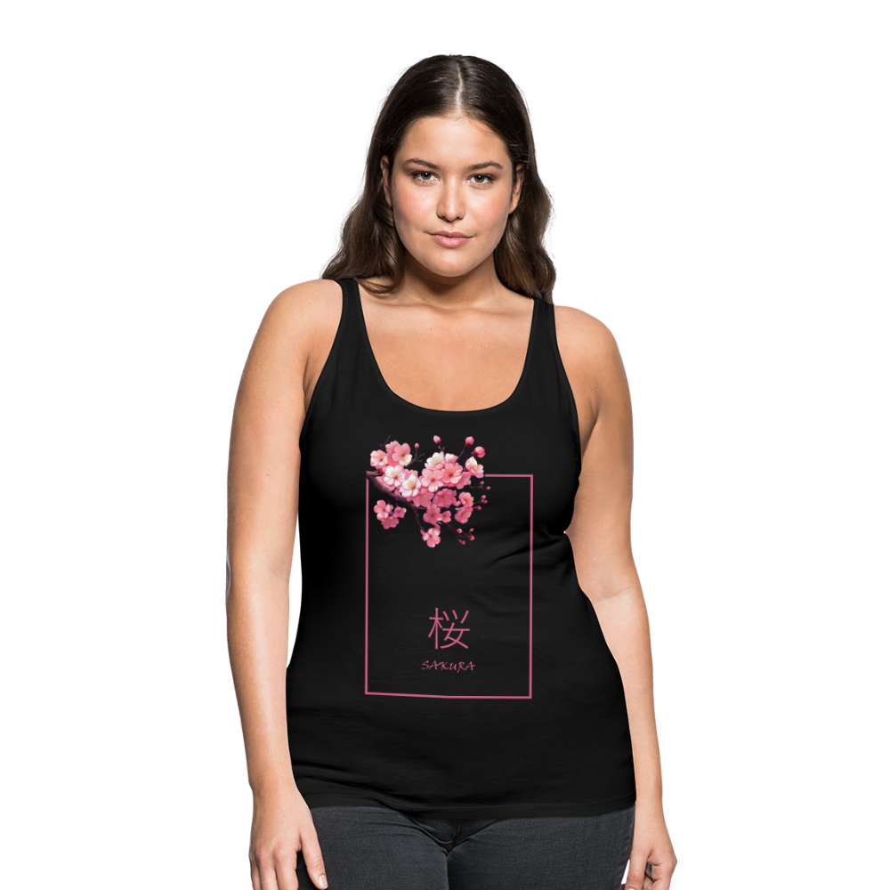Tanktop Ladies Japan "Sakura" - Schwarz