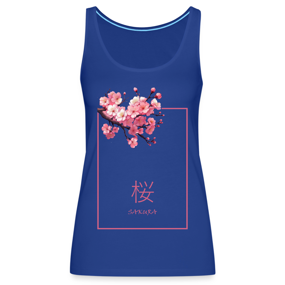 Tanktop Ladies Japan "Sakura" - Königsblau