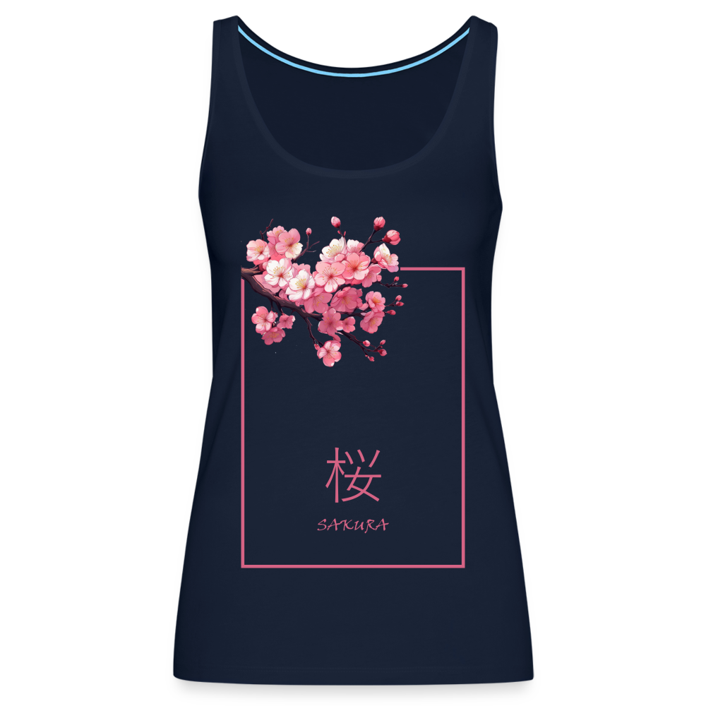 Tanktop Ladies Japan "Sakura" - Navy
