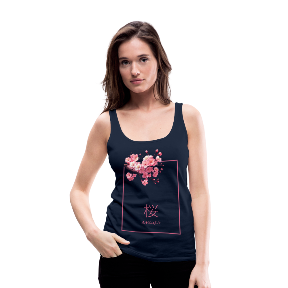 Tanktop Ladies Japan "Sakura" - Navy