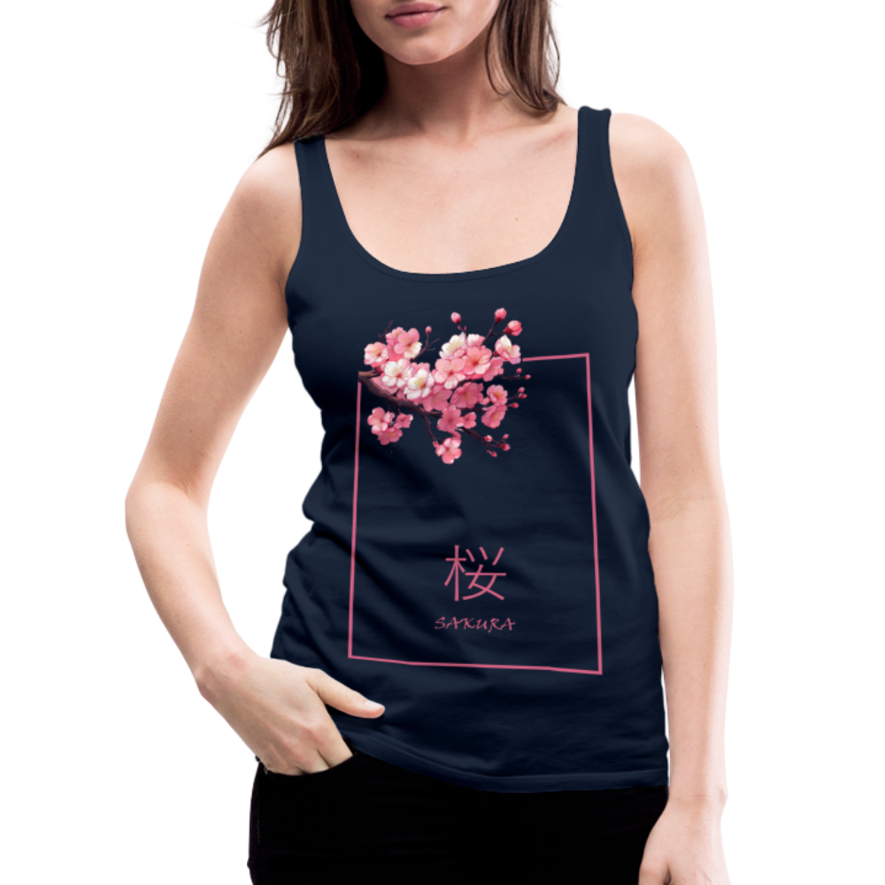Tanktop Ladies Japan "Sakura" - Navy