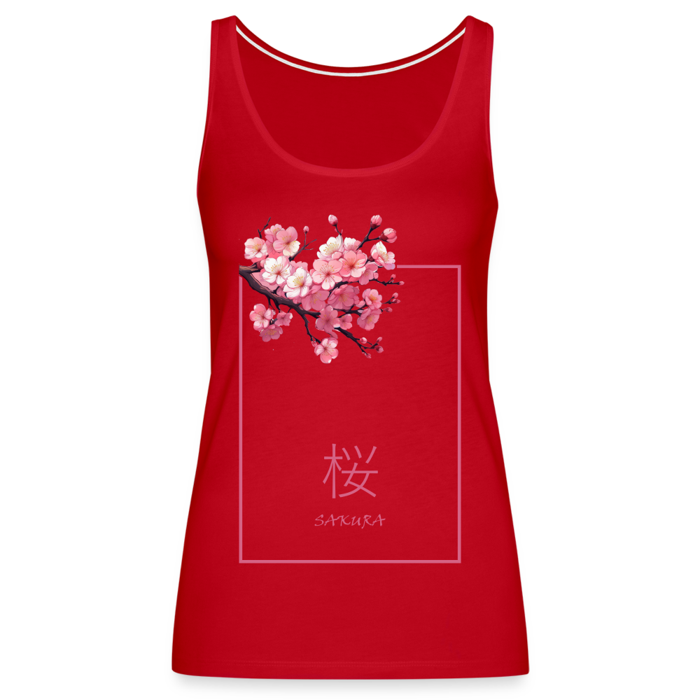 Tanktop Ladies Japan "Sakura" - Rot