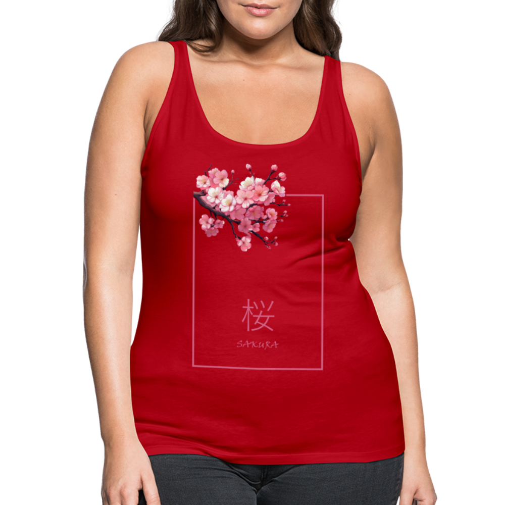 Tanktop Ladies Japan "Sakura" - Rot