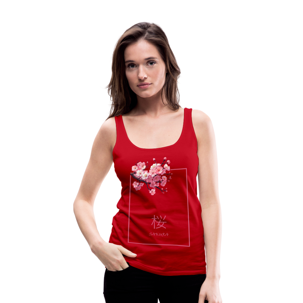 Tanktop Ladies Japan "Sakura" - Rot