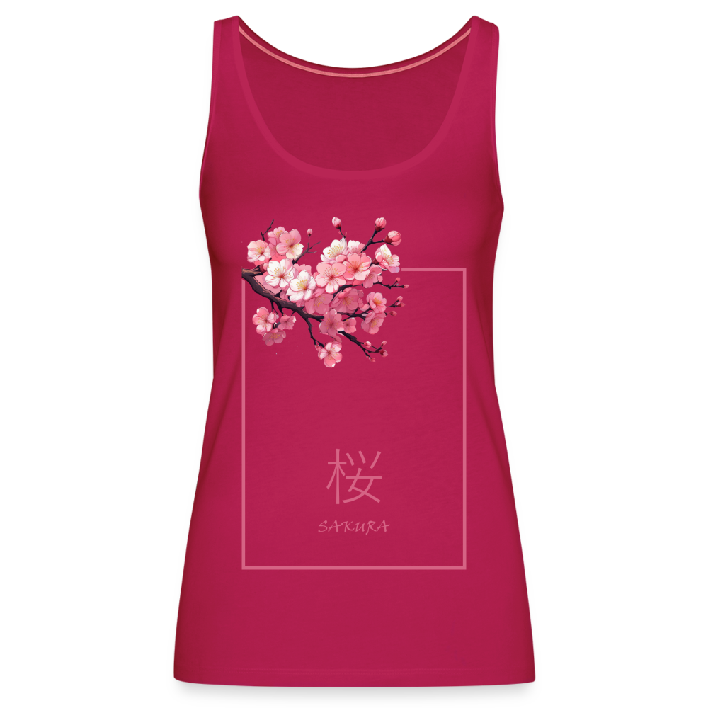 Tanktop Ladies Japan "Sakura" - dunkles Pink