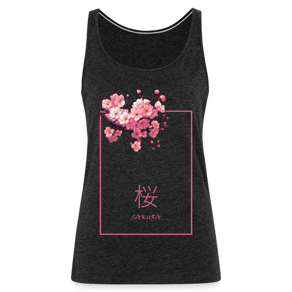 Tanktop Ladies Japan "Sakura" - Anthrazit