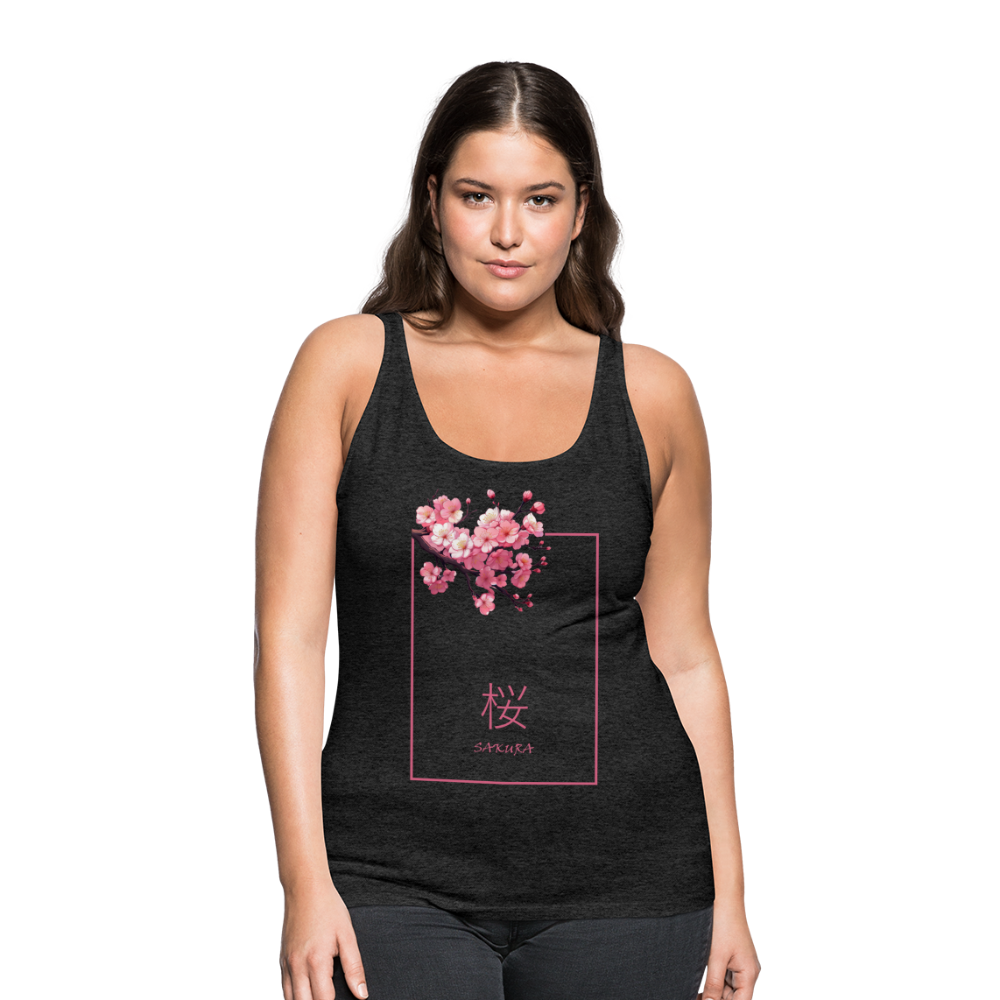 Tanktop Ladies Japan "Sakura" - Anthrazit