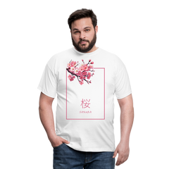 T-Shirt Japan "Sakura" - Weiß