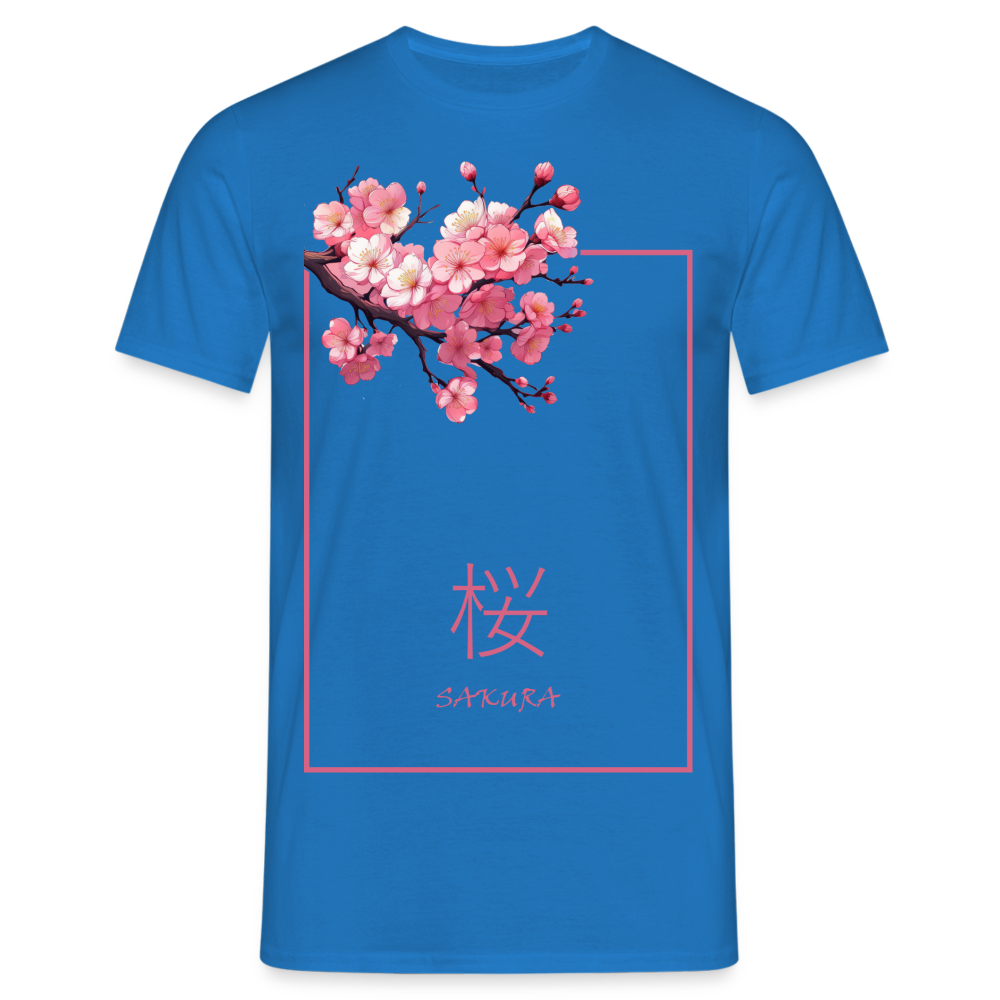 T-Shirt Japan "Sakura" - Royalblau
