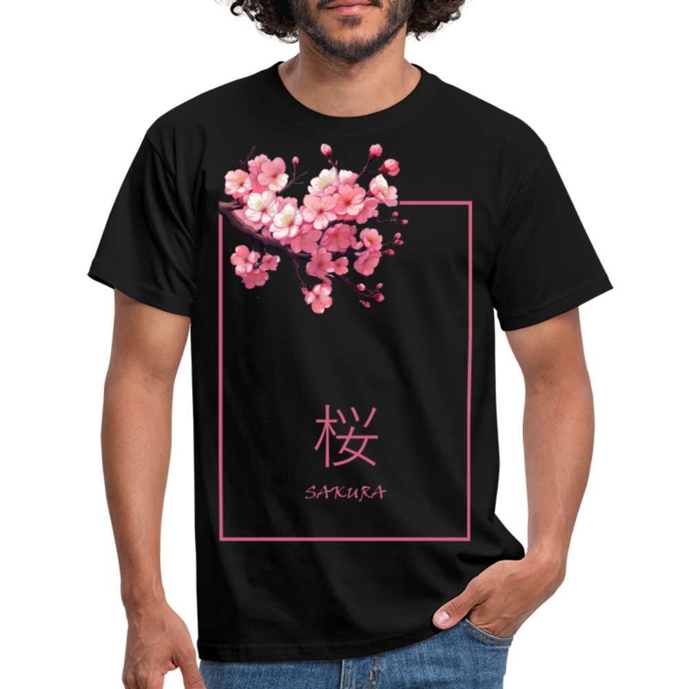 T-Shirt Japan "Sakura" - Schwarz