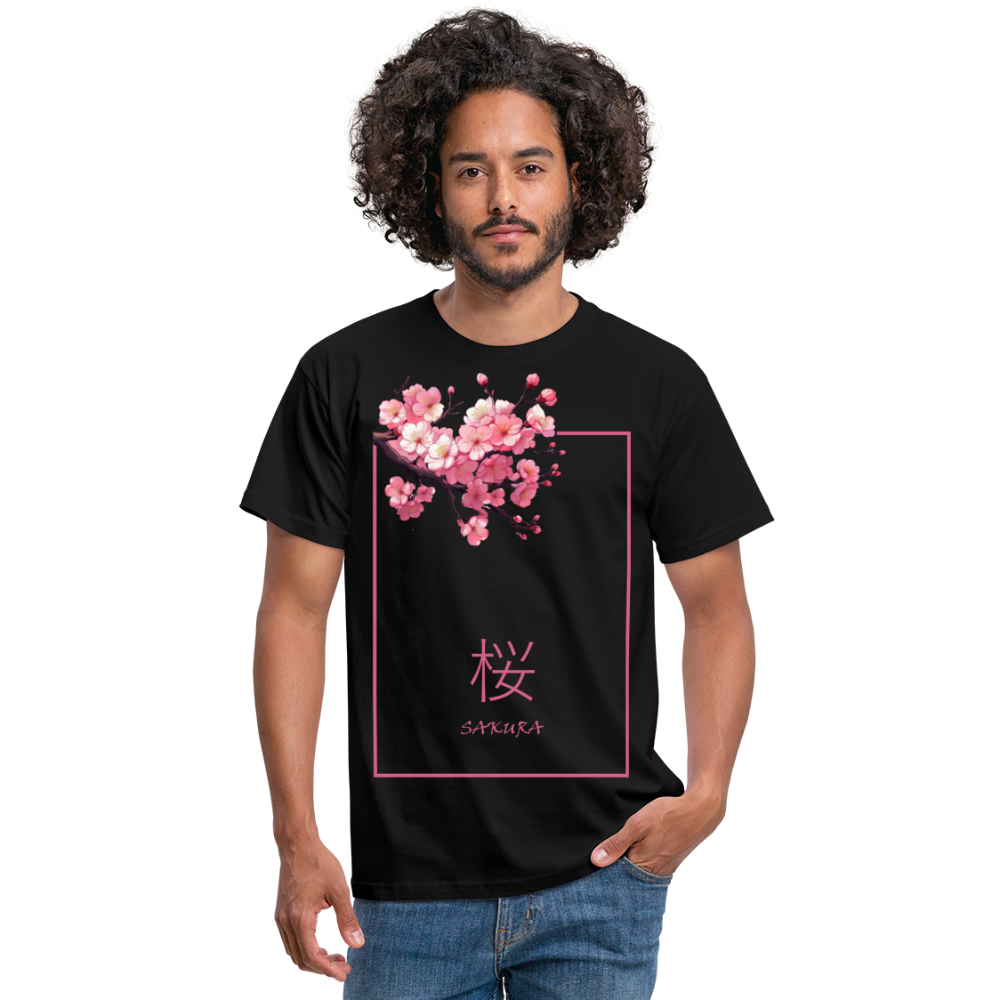 T-Shirt Japan "Sakura" - Schwarz