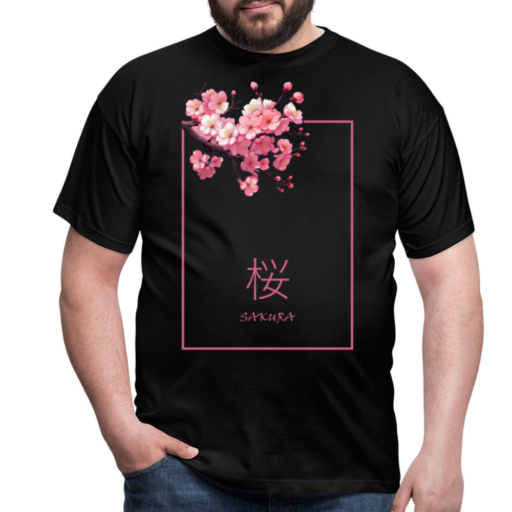T-Shirt Japan "Sakura" - Schwarz