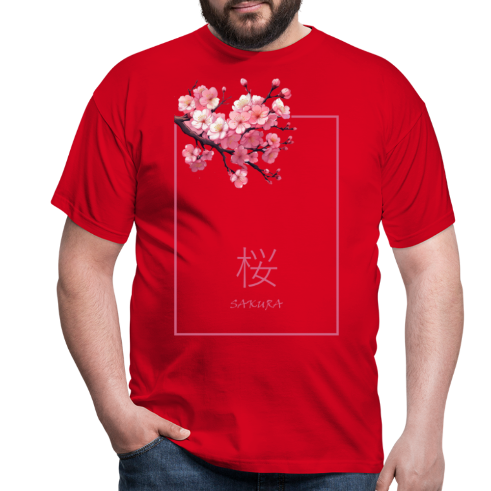 T-Shirt Japan "Sakura" - Rot