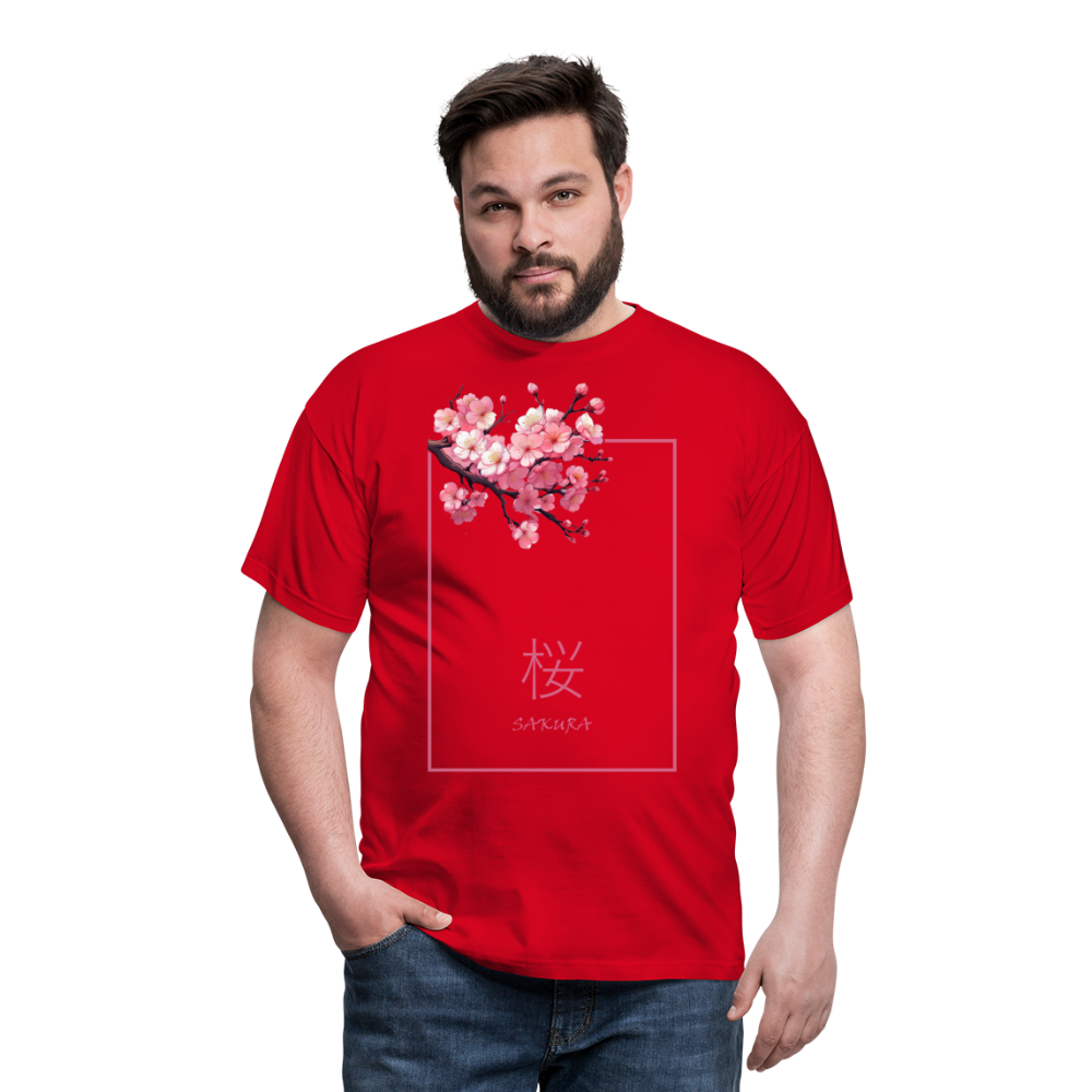 T-Shirt Japan "Sakura" - Rot