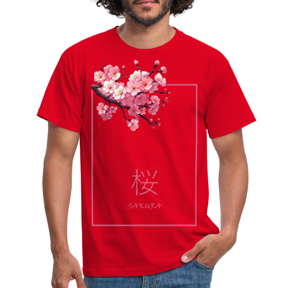 T-Shirt Japan "Sakura" - Rot