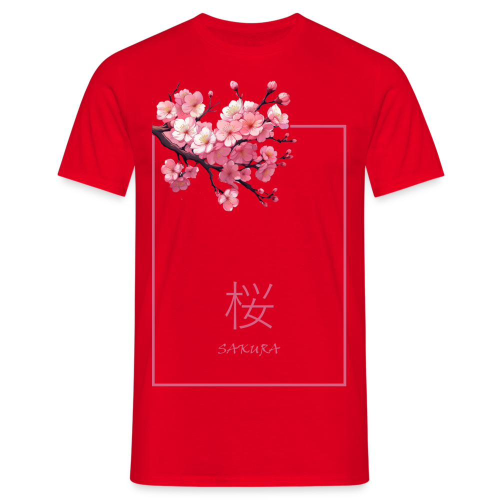 T-Shirt Japan "Sakura" - Rot