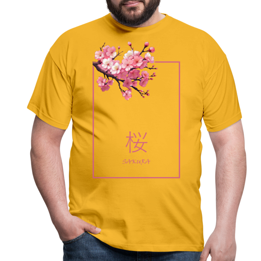 T-Shirt Japan "Sakura" - Gelb