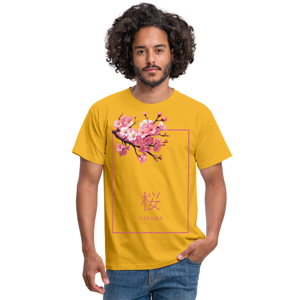 T-Shirt Japan "Sakura" - Gelb