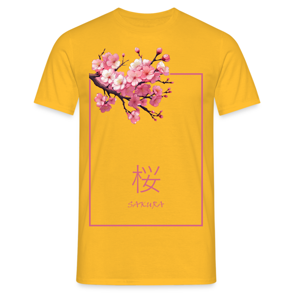 T-Shirt Japan "Sakura" - Gelb