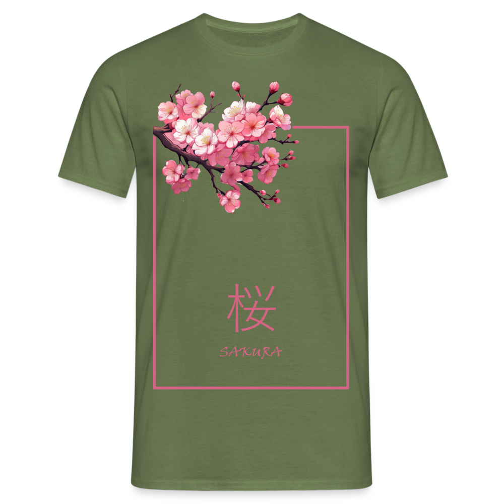 T-Shirt Japan "Sakura" - Militärgrün