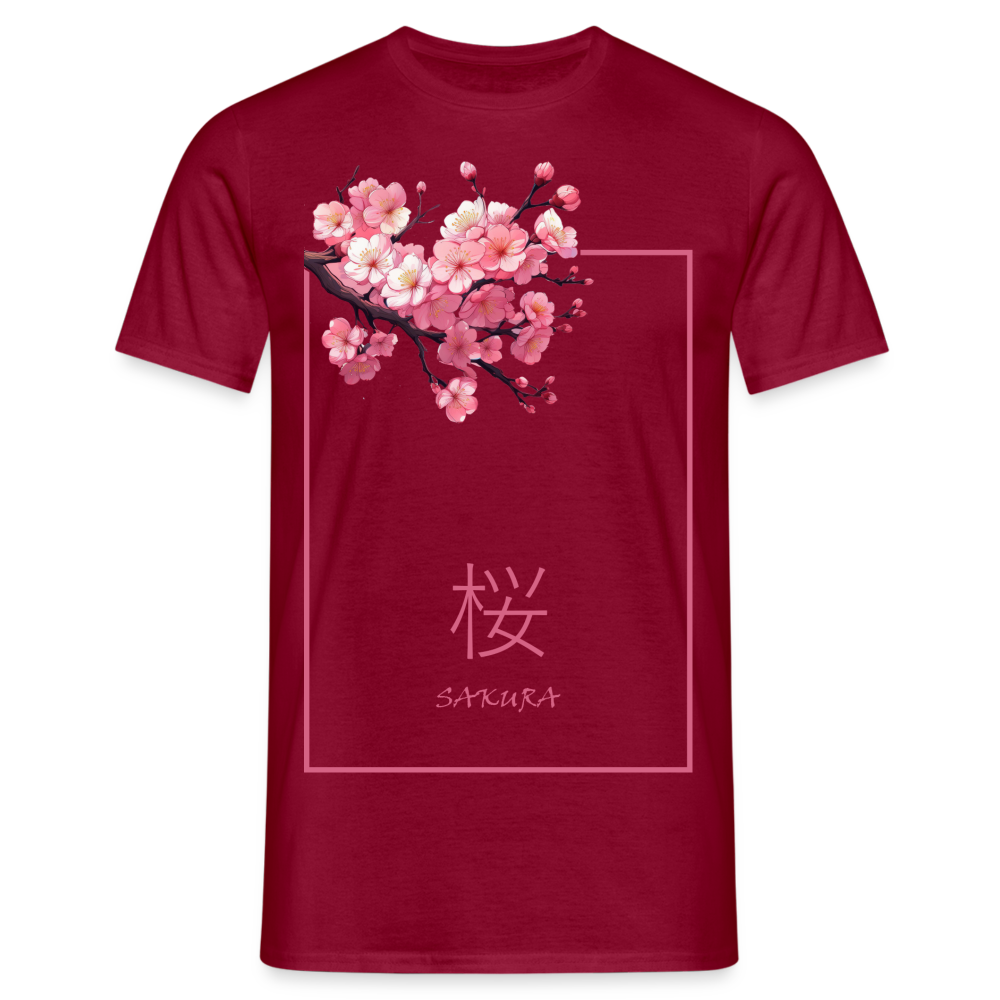 T-Shirt Japan "Sakura" - Ziegelrot