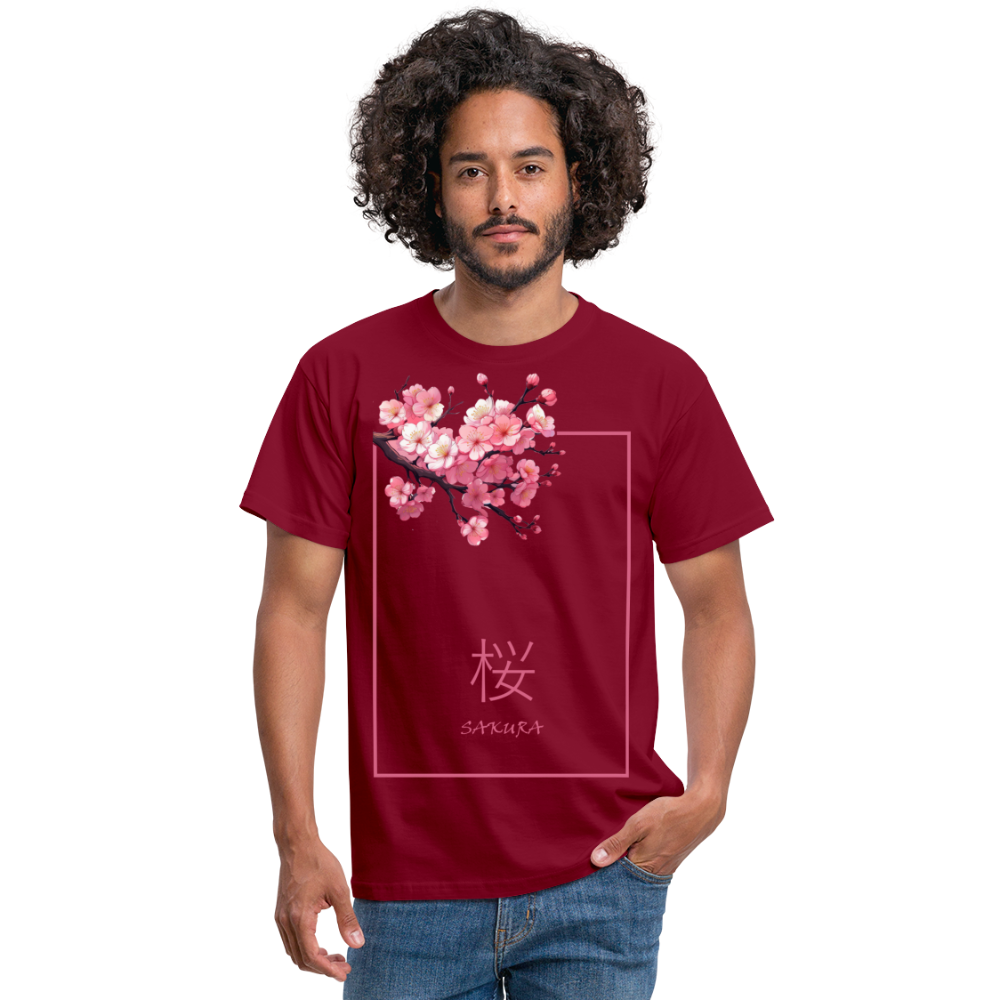 T-Shirt Japan "Sakura" - Ziegelrot