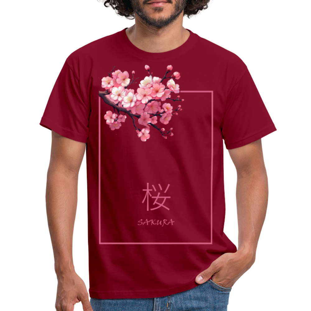 T-Shirt Japan "Sakura" - Ziegelrot
