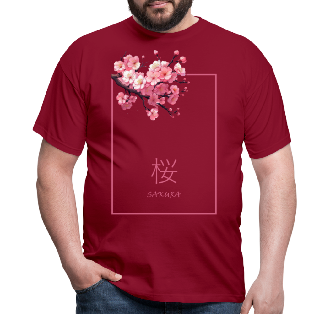 T-Shirt Japan "Sakura" - Ziegelrot