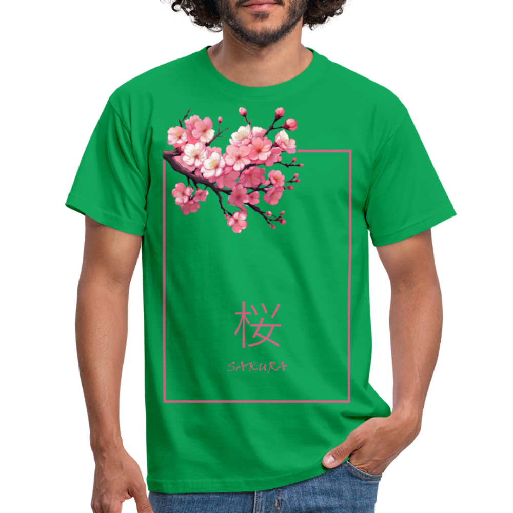 T-Shirt Japan "Sakura" - Kelly Green