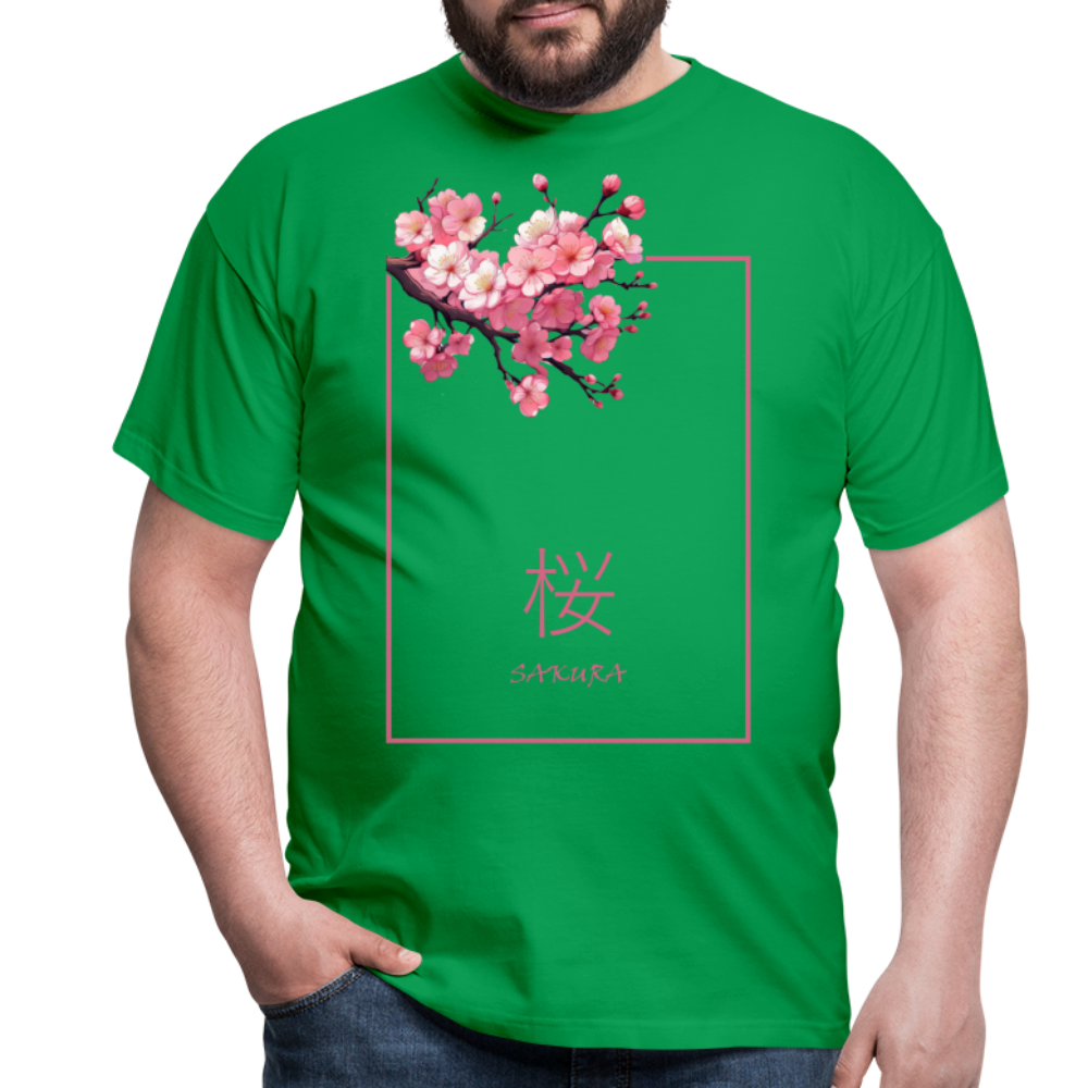 T-Shirt Japan "Sakura" - Kelly Green