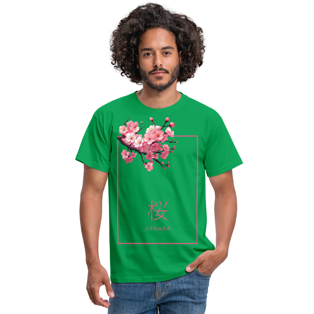 T-Shirt Japan "Sakura" - Kelly Green