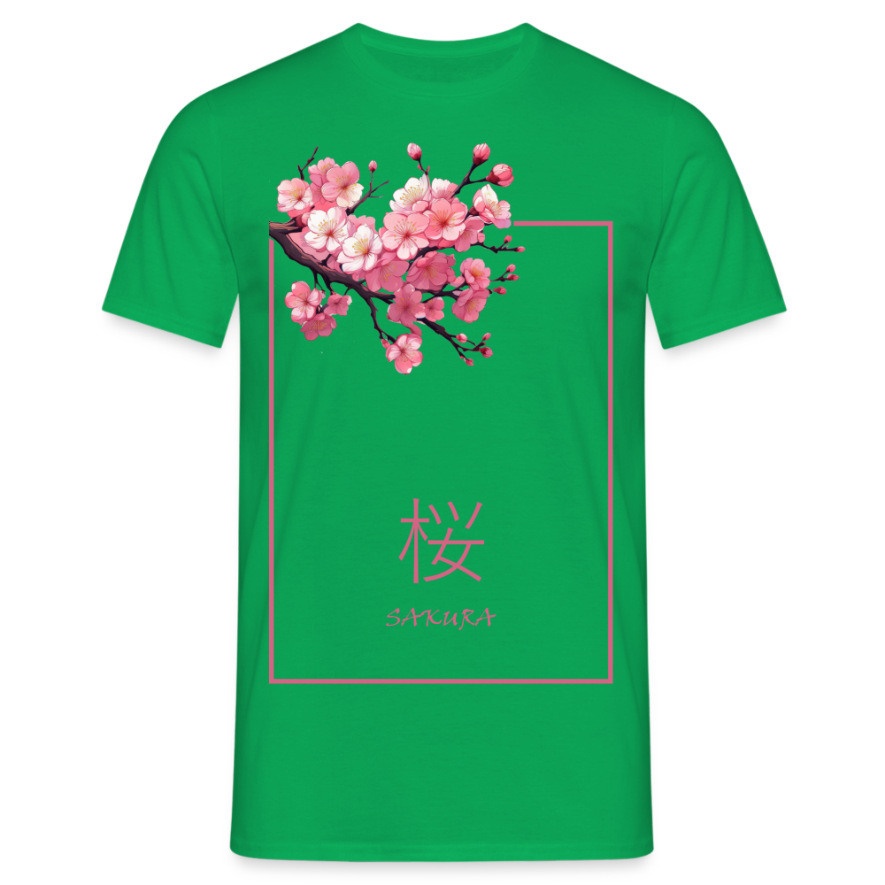 T-Shirt Japan "Sakura" - Kelly Green