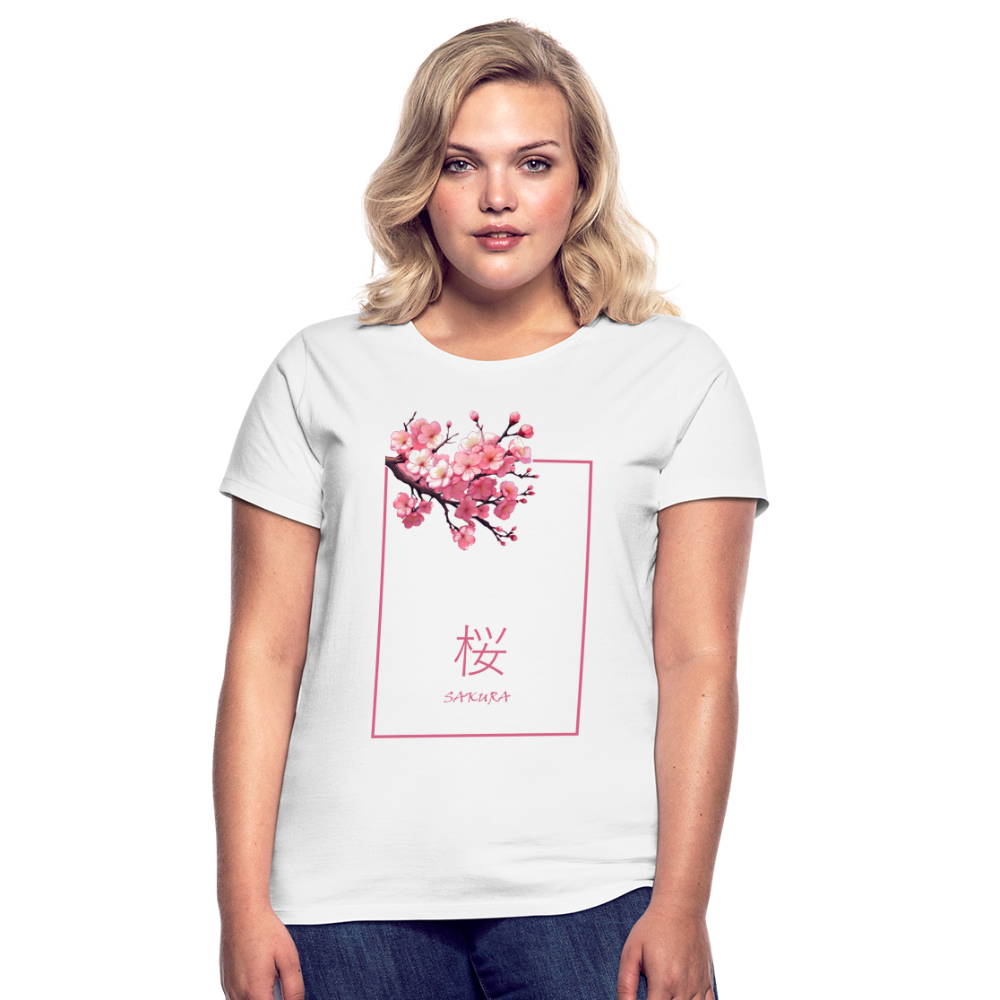 T-Shirt Ladies Japan "Sakura" - Weiß