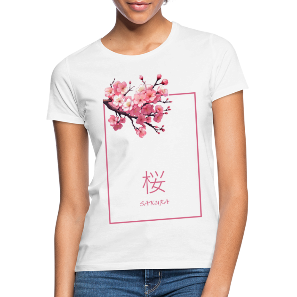 T-Shirt Ladies Japan "Sakura" - Weiß